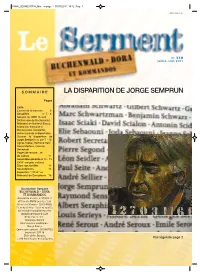 La Disparition De Jorge Semprun