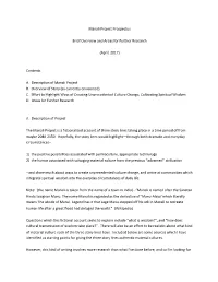Manali Project Prospectus