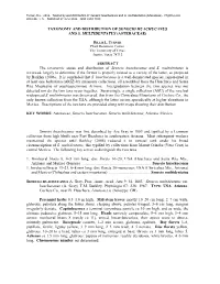 Taxonomy and Distribution of Senecio Huachucanus and S. Multidentatus (Asteraceae)
