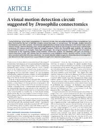A Visual Motion Detection Circuit Suggested by Drosophila Connectomics