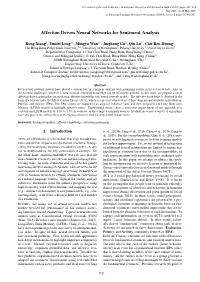 Affection Driven Neural Networks for Sentiment Analysis