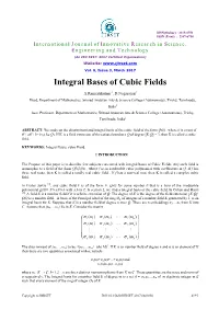 Integral Bases of Cubic Fields