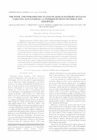 Mauremys Rivulata and Mauremys Leprosa) Are Di Scant Inuously Distributed Around the Mediterranean Region
