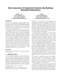 Next Generation of Exploit Kit Detection by Building Simulated Obfuscators