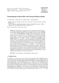 Partitioning the Galactic Halo with Gaussian Mixture Models