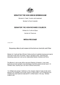 Senator the Hon Simon Birmingham