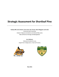 Strategic Assessment for Shortleaf Pine