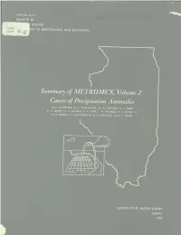 Summary of METROMEX, Volume 2: Causes of Precipitation Anomalies