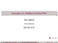 Suricata 2.0, Netfilter and The