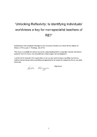 'Unlocking Reflexivity: Is Identifying