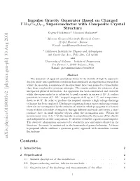 Impulse Gravity Generator Based on Charged Y Ba2cu3o7−Y