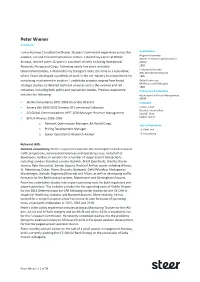 Peter Wiener Steer CV