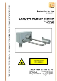 Thies Laser Precipitation Monitor