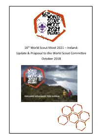 16Th World Scout Moot 2021 – Ireland: Update & Proposal to The