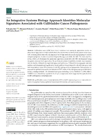 An Integrative Systems Biology Approach Identifies Molecular