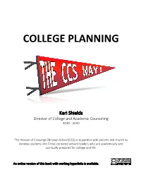 College Planning the CCS