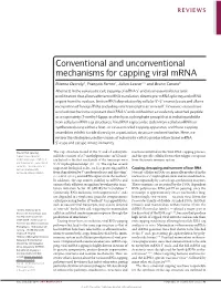 Conventional and Unconventional Mechanisms for Capping Viral Mrna