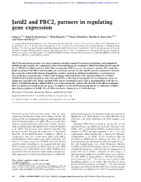Jarid2 and PRC2, Partners in Regulating Gene Expression