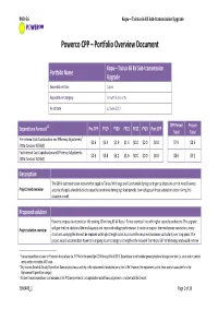 Powerco CPP – Portfolio Overview Document