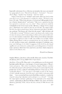Reviews 213 Especially Unfortunate for a Collection on Textuality, The