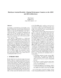 Hardware-Assisted Rootkits: Abusing Performance Counters on the ARM and X86 Architectures