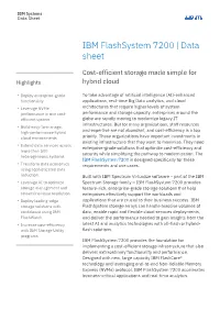 IBM Flashsystem 7200 | Data Sheet