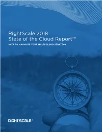 Rightscale 2018 State of the Cloud Report™