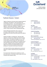 Typhoon Dujuan, Taiwan