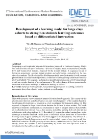 Development of a Learning Model for Large Class Cohorts to Strengthen Students Learning Outcomes Based on Differentiated Instruction