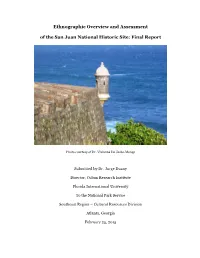 Ethnographic Overview and Assessment of the San Juan National Historic Site: Final Report