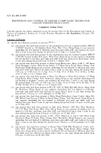 G.N. (E.) 485 of 2021 PREVENTION and CONTROL of DISEASE