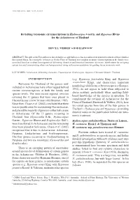 INTRODUCTION Revisions for Thailand of the Genera Now