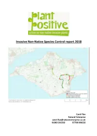 Invasive Non-Native Species Control Report 2018