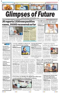 JK Reports 1330 New Positive Cases, 39305 Recovered So