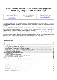 Mining User Reviews of COVID Contact-Tracing Apps:An Exploratory