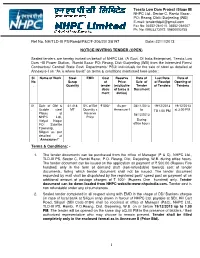 Ref No. NH/TLD-III PS/Rambi/P&C/F-206/2013/819732