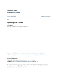 Separating from Children