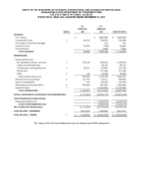 SR 99 Financial Statement