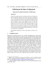 Suffering in the Epic of Gilgamesh*