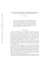 Arxiv:1805.03544V3 [Math.DG] 25 May 2019 Htaycnrcil -Aiodwoesaa Uvtr Is Curvature Scalar Is Whose Zero Precise 3-Manifold from Contractible Groups