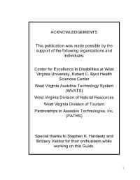 Center for Excellence in Disabilities at West Virginia University, Robert C