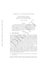 Confusion in the Church-Turing Thesis Has Obscured the Funda- Mental Limitations of Λ-Calculus As a Foundation for Programming Languages