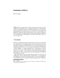 Explaining Adaboost