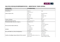 Schedule of Multilpe National Retailers