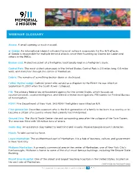 Webinar Glossary