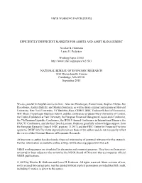 Efficiently Inefficient Markets for Assets and Asset Management