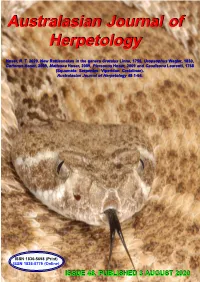New Rattlesnakes in the Genera Crotalus Linne