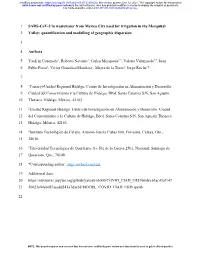SARS-Cov-2 in Wastewater from Mexico City Used for Irrigation in the Mezquital 2 Valley: Quantification and Modelling of Geographic Dispersion