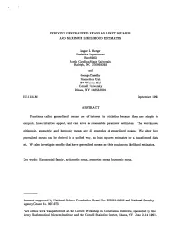 Bu-1133-M Deriving Generalized Means As Least