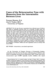Cases of the Reincarnation Type with Memories from the Intermission Between Lives
